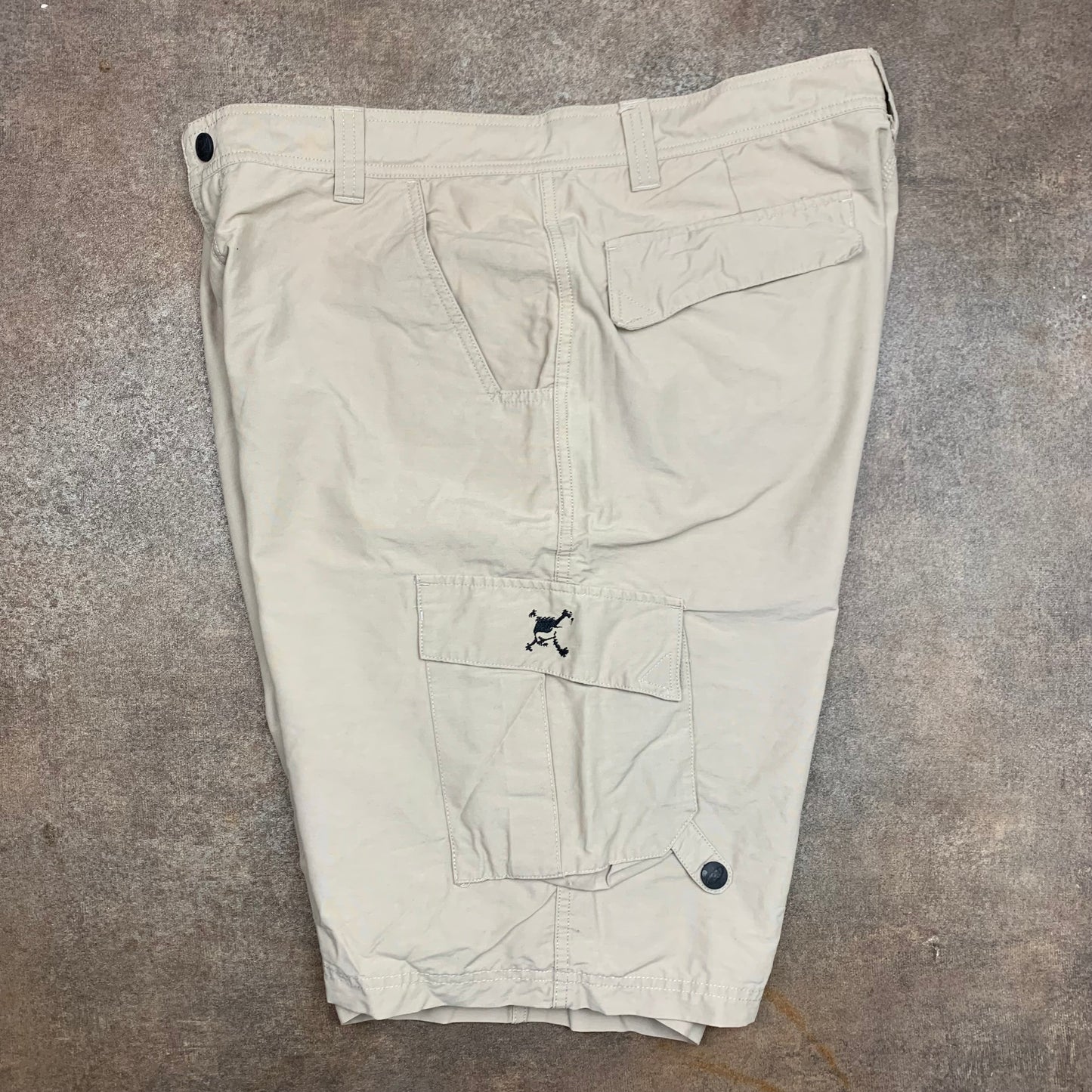 Oakley Software 00s cream baggy cargo shorts