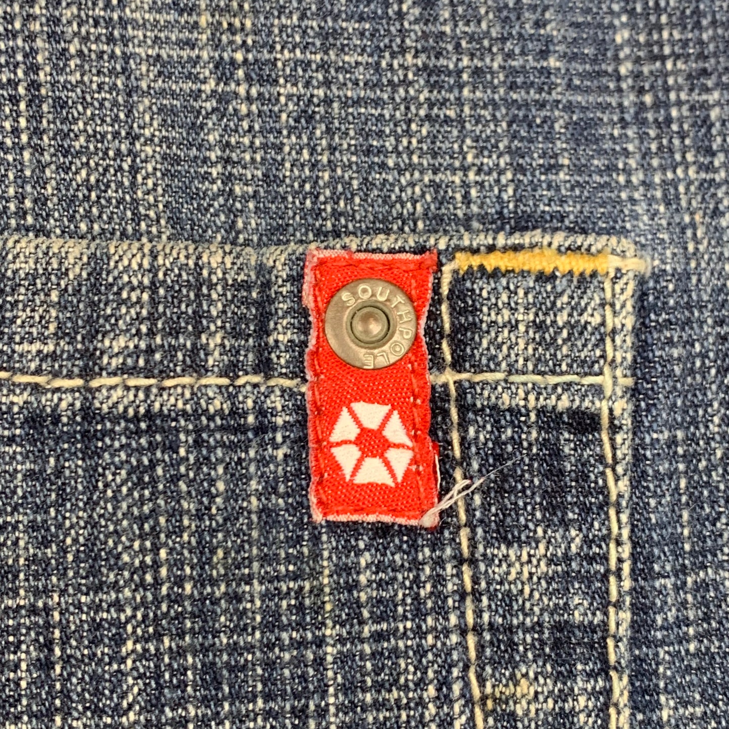 Southpole 00s red tab navy baggy jorts