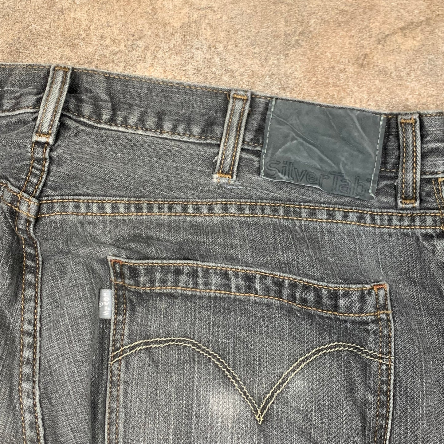 Levi's Silvertab 00s baggy black grey jeans