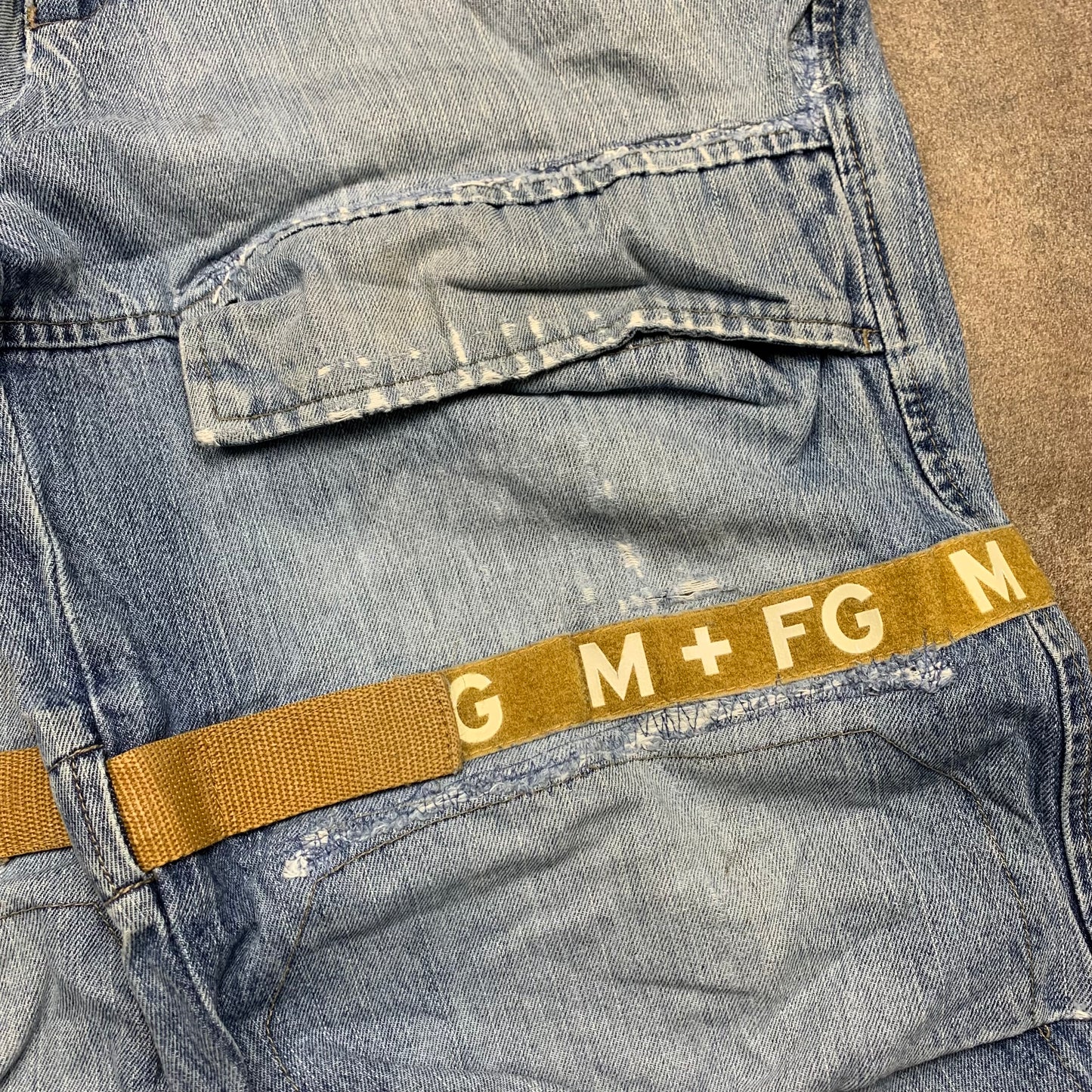 Marithé + François Girbaud 00s baggy velcro jeans