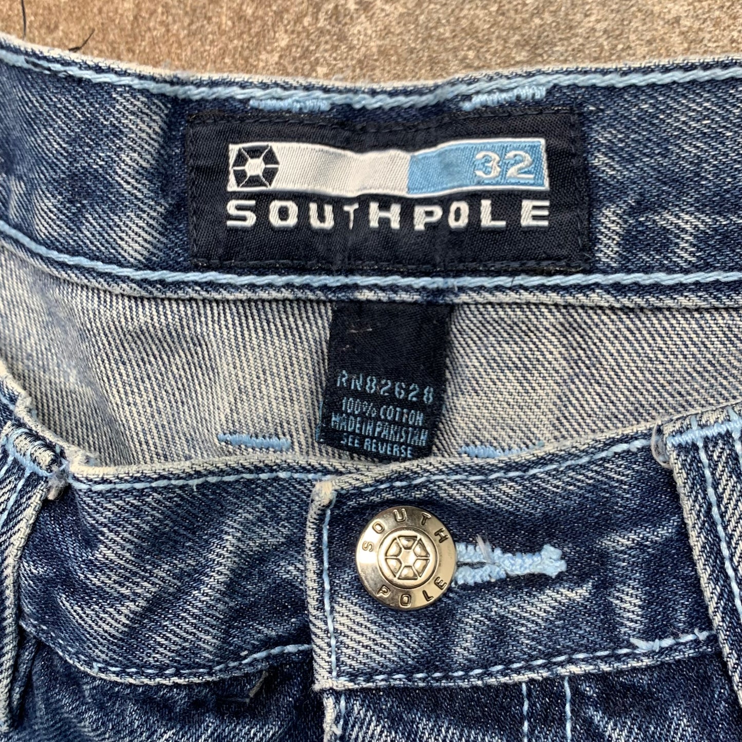 Southpole 90s blue baggy carpenter jorts