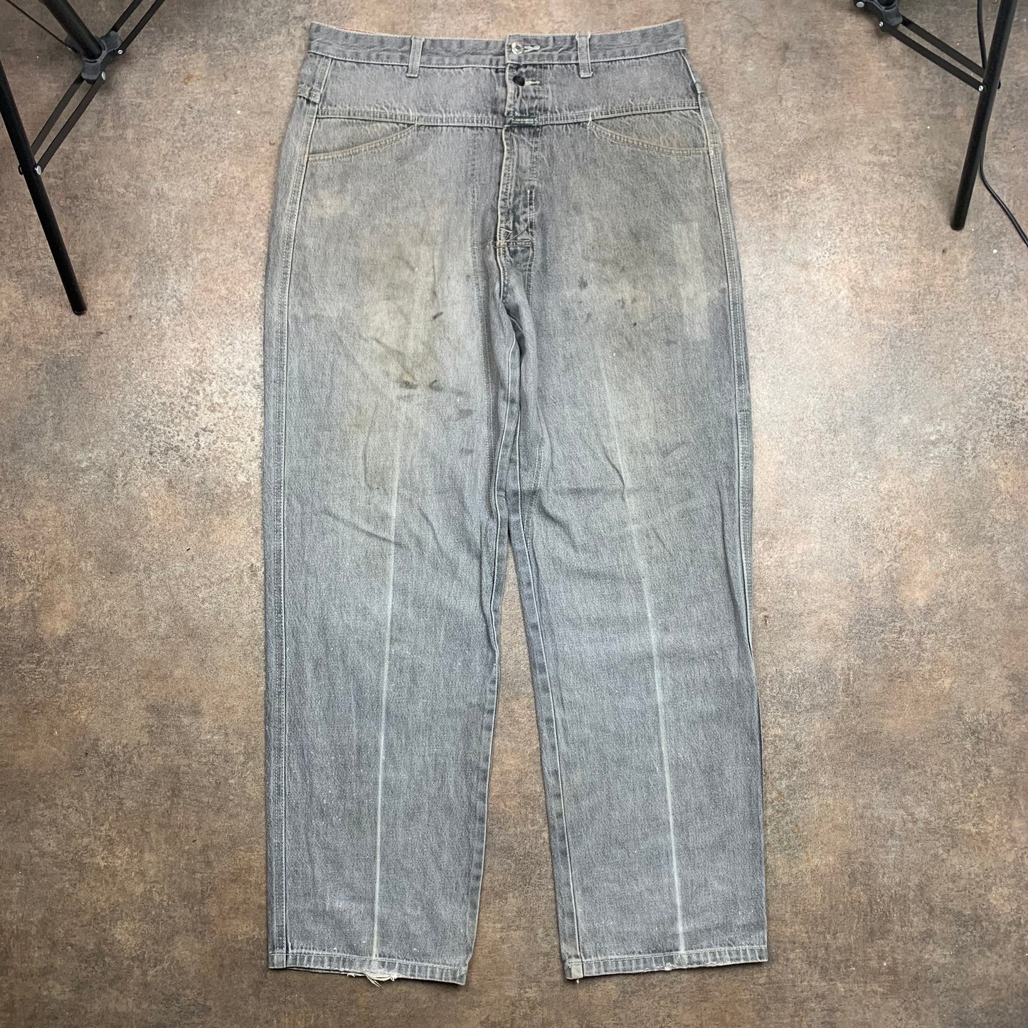 Marithé + François Girbaud 00s grey baggy jeans