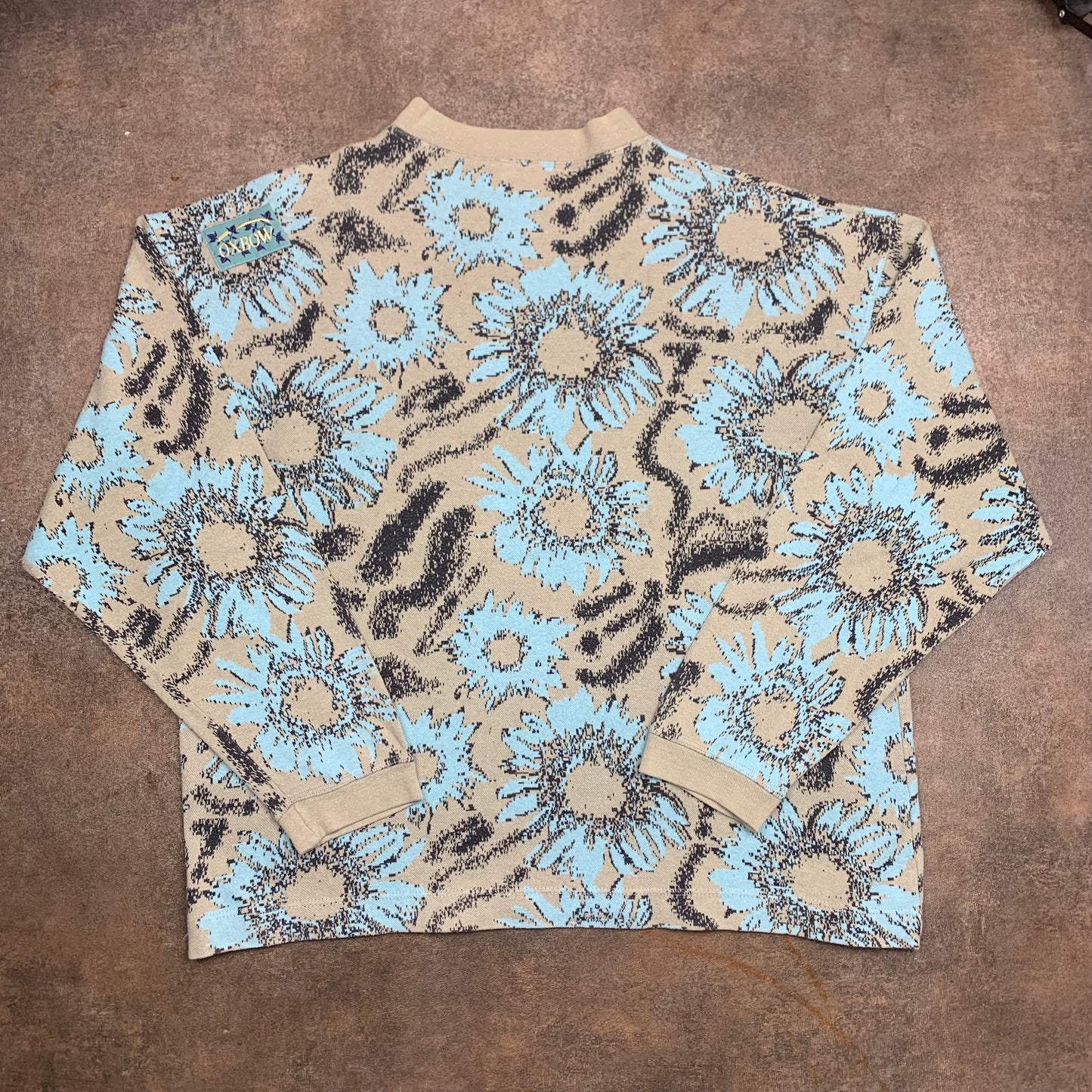 Oxbow 90s floral graphic boxy jumper