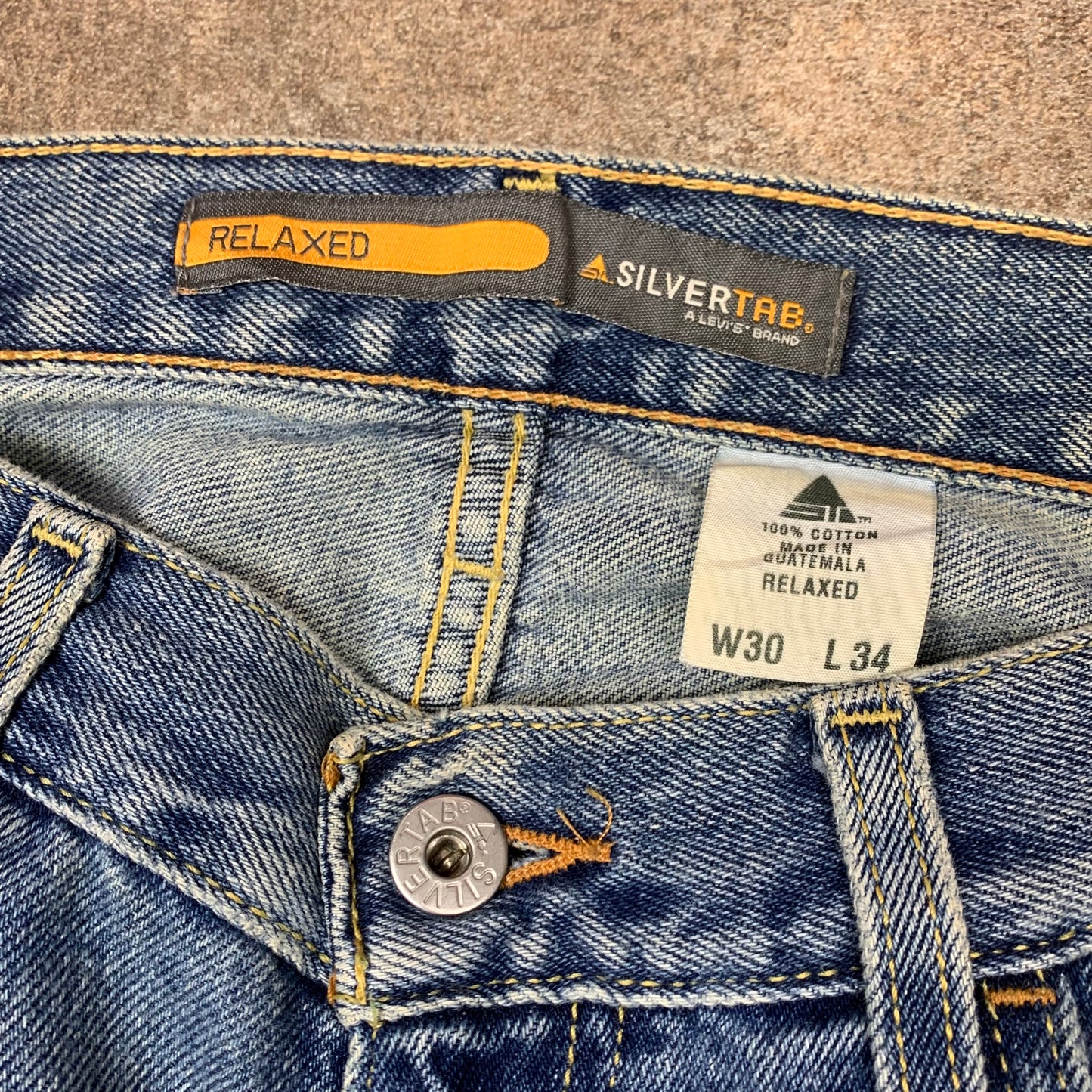 Levi's Silvertab 00s baggy blue jeans