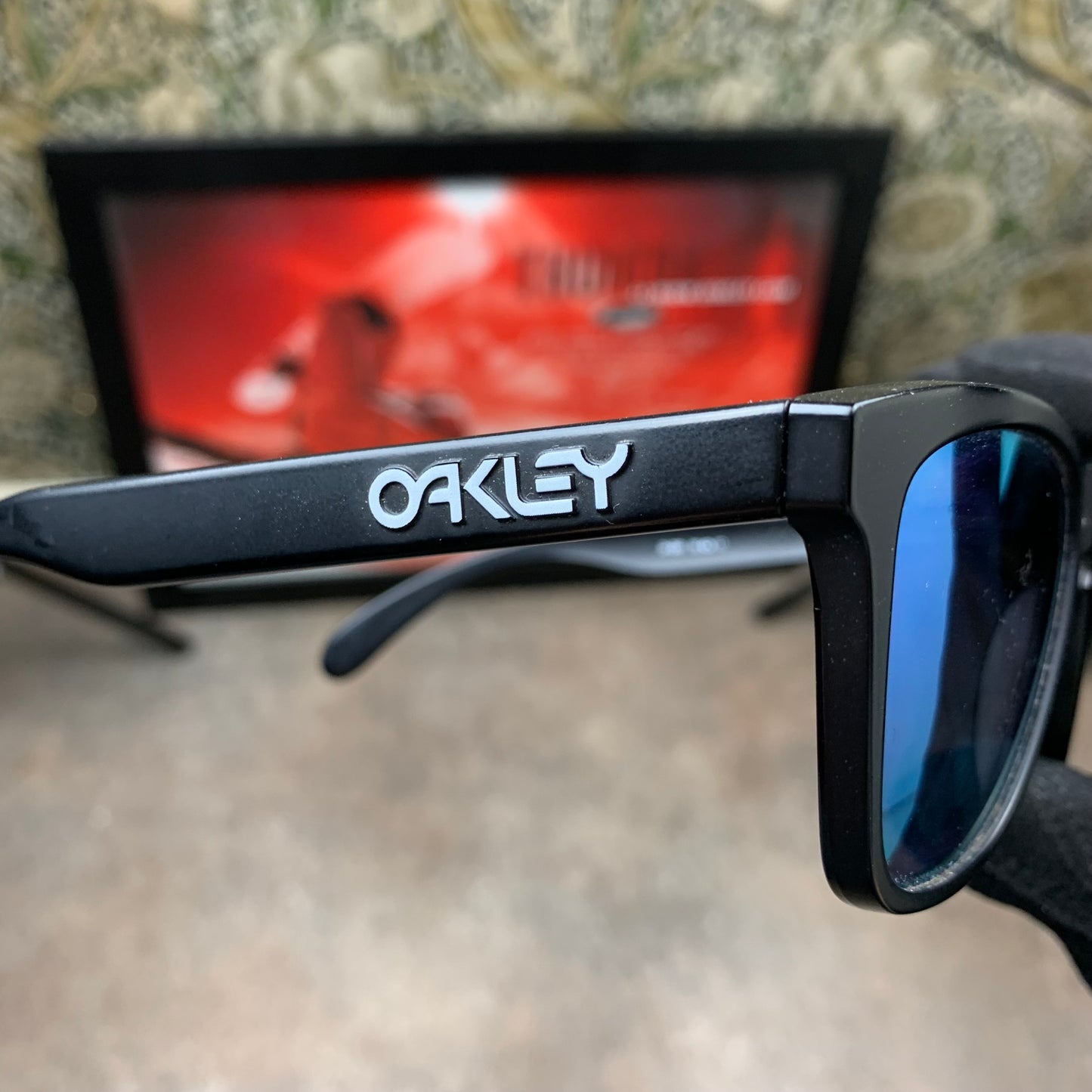 Oakley Frogskin black purple sunglasses