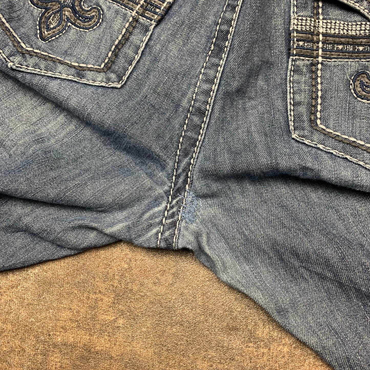 Xtreme Couture 00s baggy flared grunge jeans