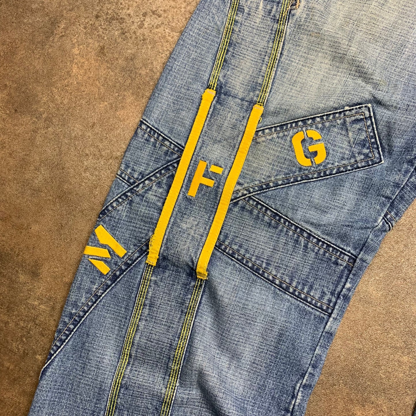 Marithé + François Girbaud 00s baggy graphic jeans