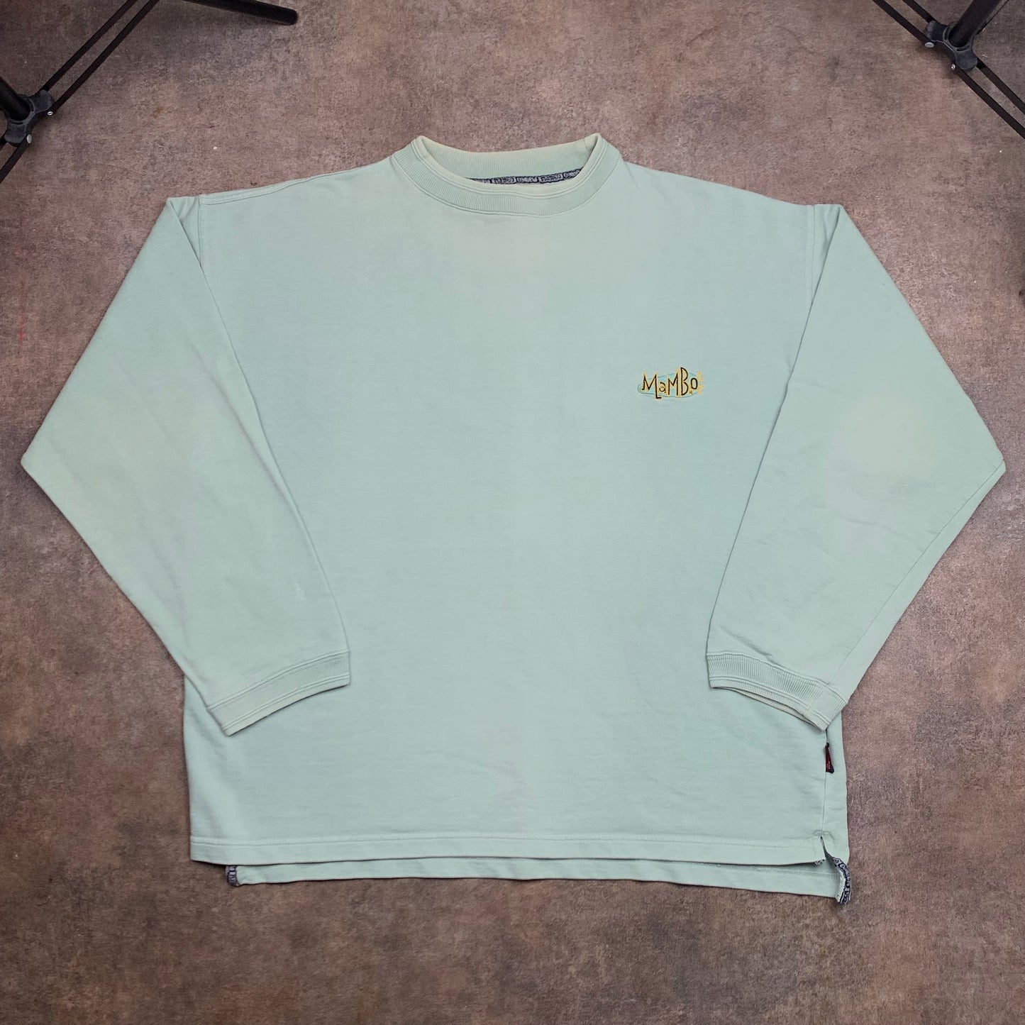Mambo 90s mint green graphic boxy sweatshirt
