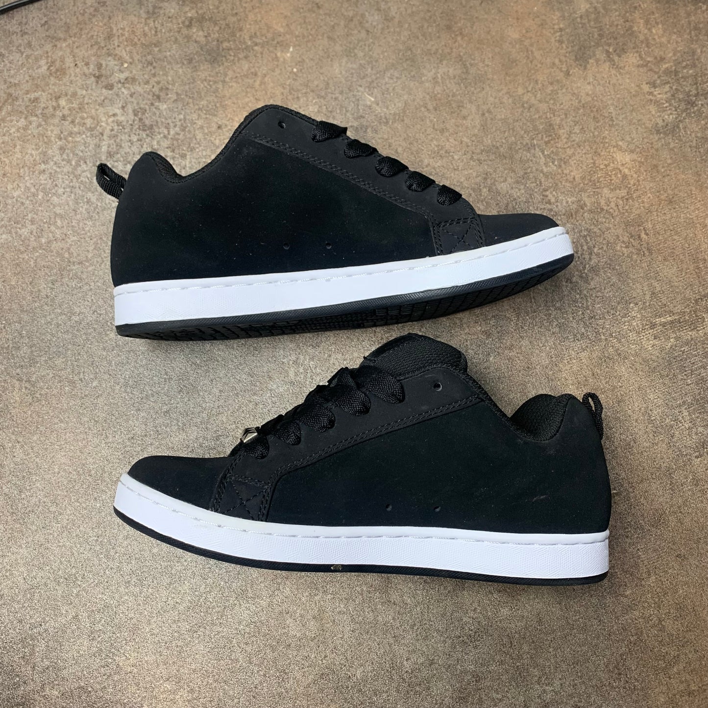DC Shoes Court Graffik black leopard print chunky trainers