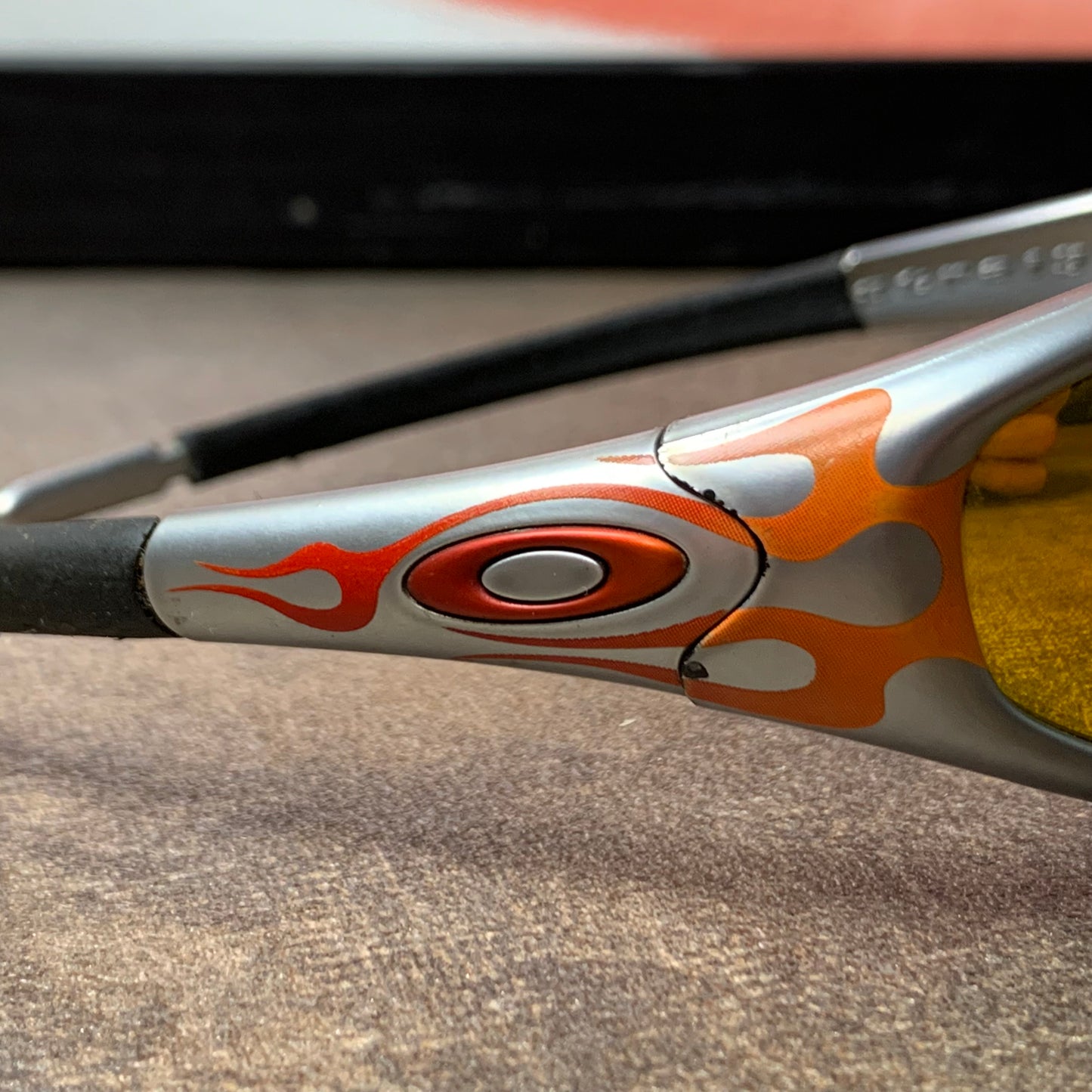 Oakley Software 90s flame graphic Straight Jacket sunglasses