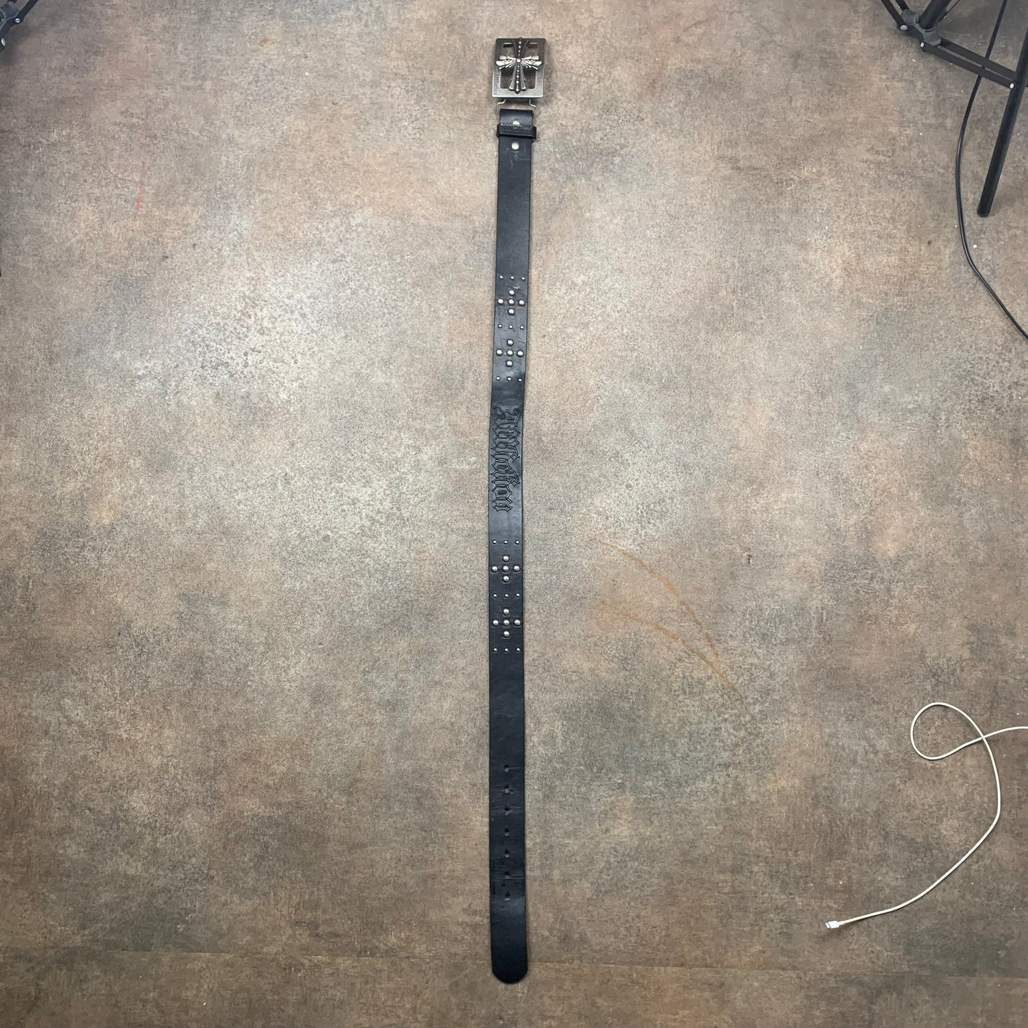 Affliction 00s grunge studded belt