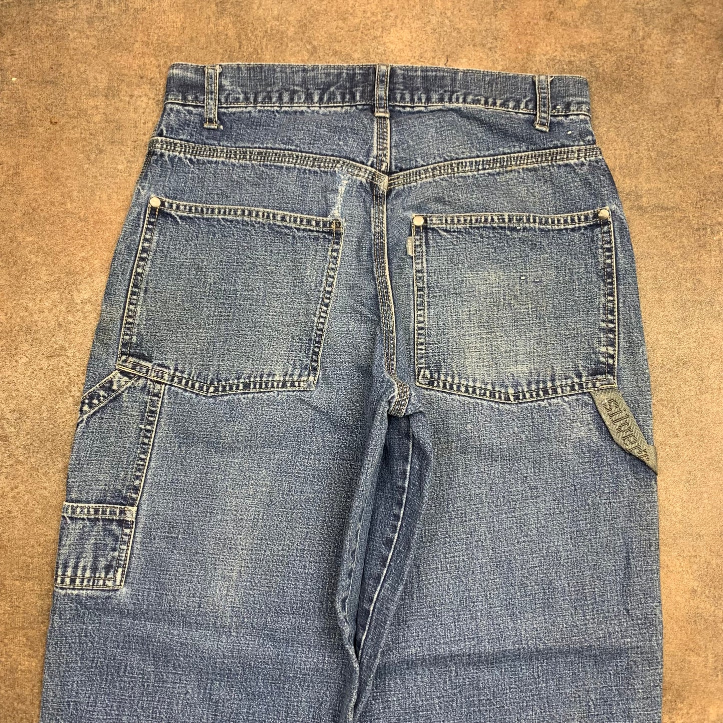 Levi's Silvertab 00s baggy carpenter blue jeans
