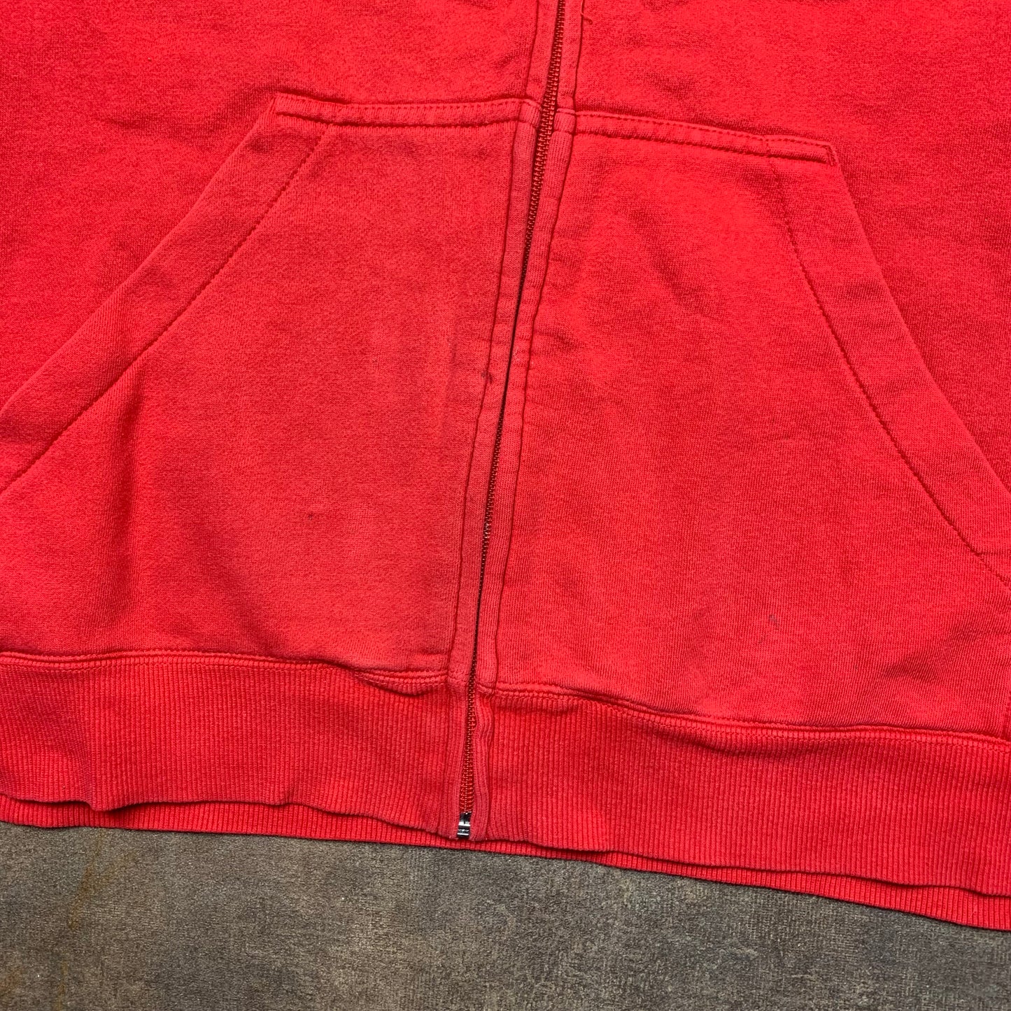 Oakley 00s red graphic zip hoodie