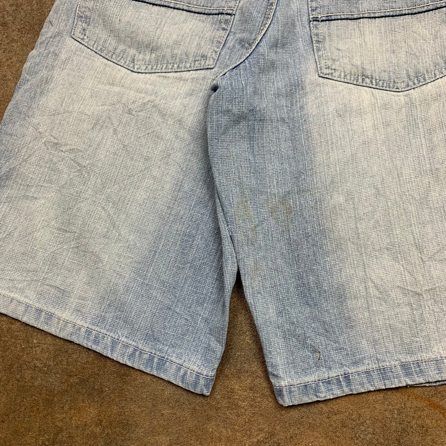 Southpole 00s light blue baggy denim shorts