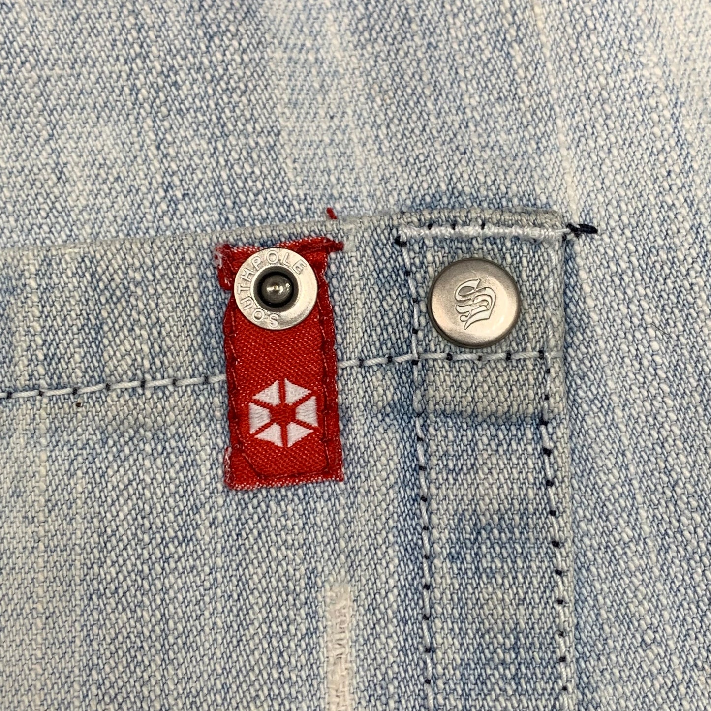 Southpole 00s pale blue baggy jorts