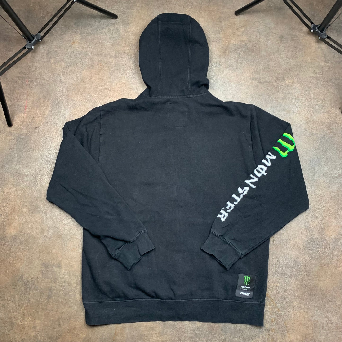 One Industries x Monster Energy 00s black graphic hoodie