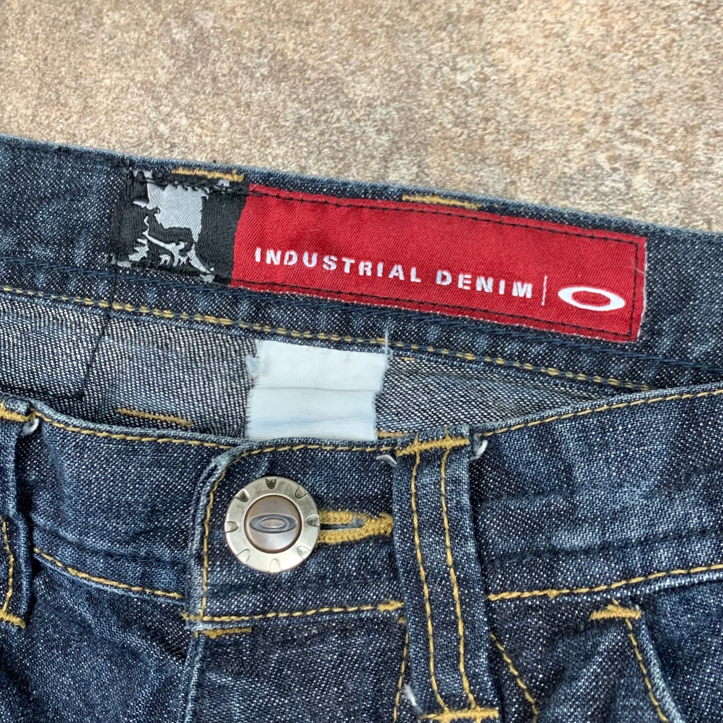 Oakley Software 00s navy baggy carpenter jeans