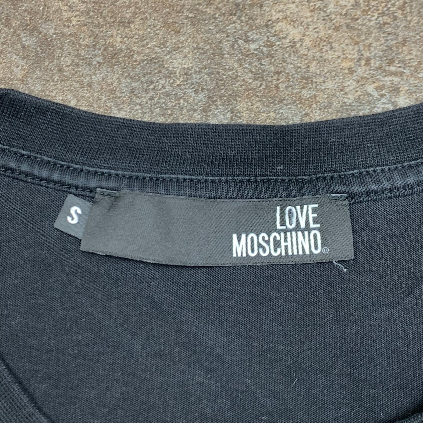 Love Moschino black graphic tee