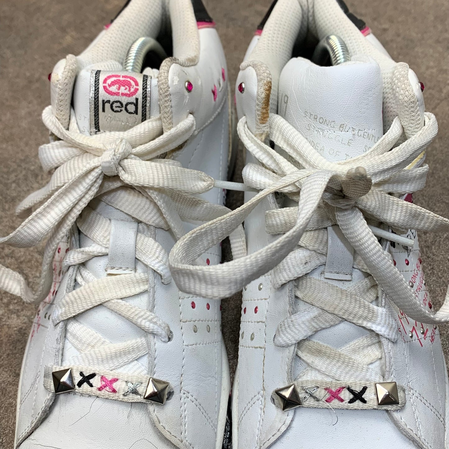 Ecko Red 00s Phranz Phahrenheit white pink shoes