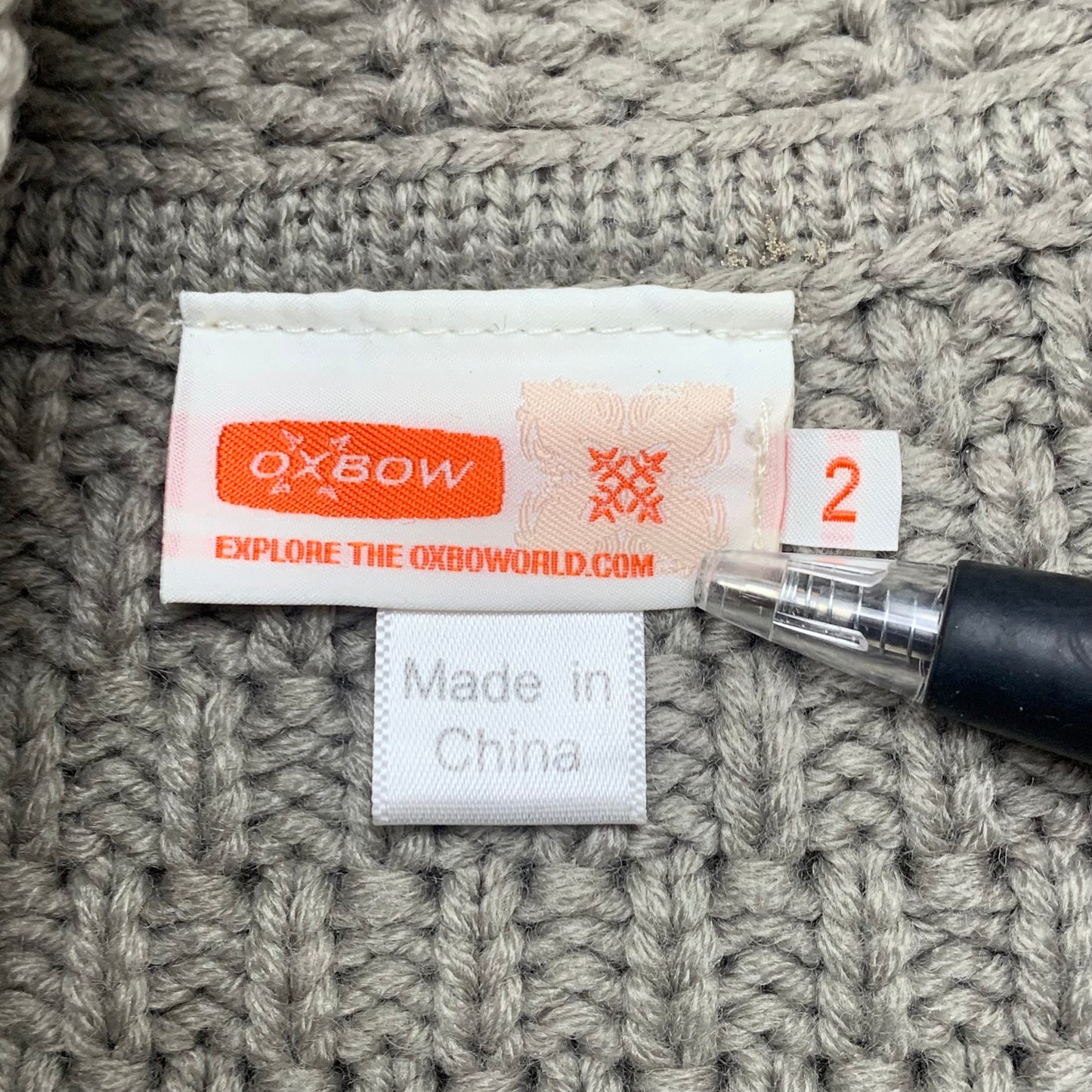 Oxbow 00s asymmetrical zip knit