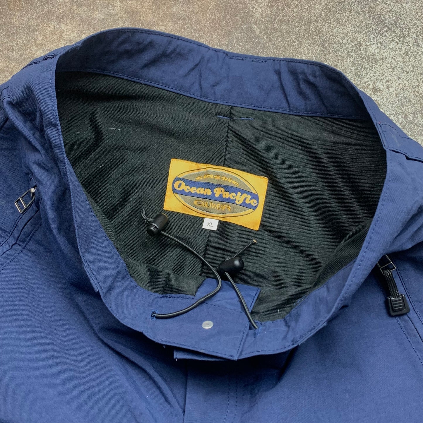 Ocean Pacific 90s navy baggy salopettes