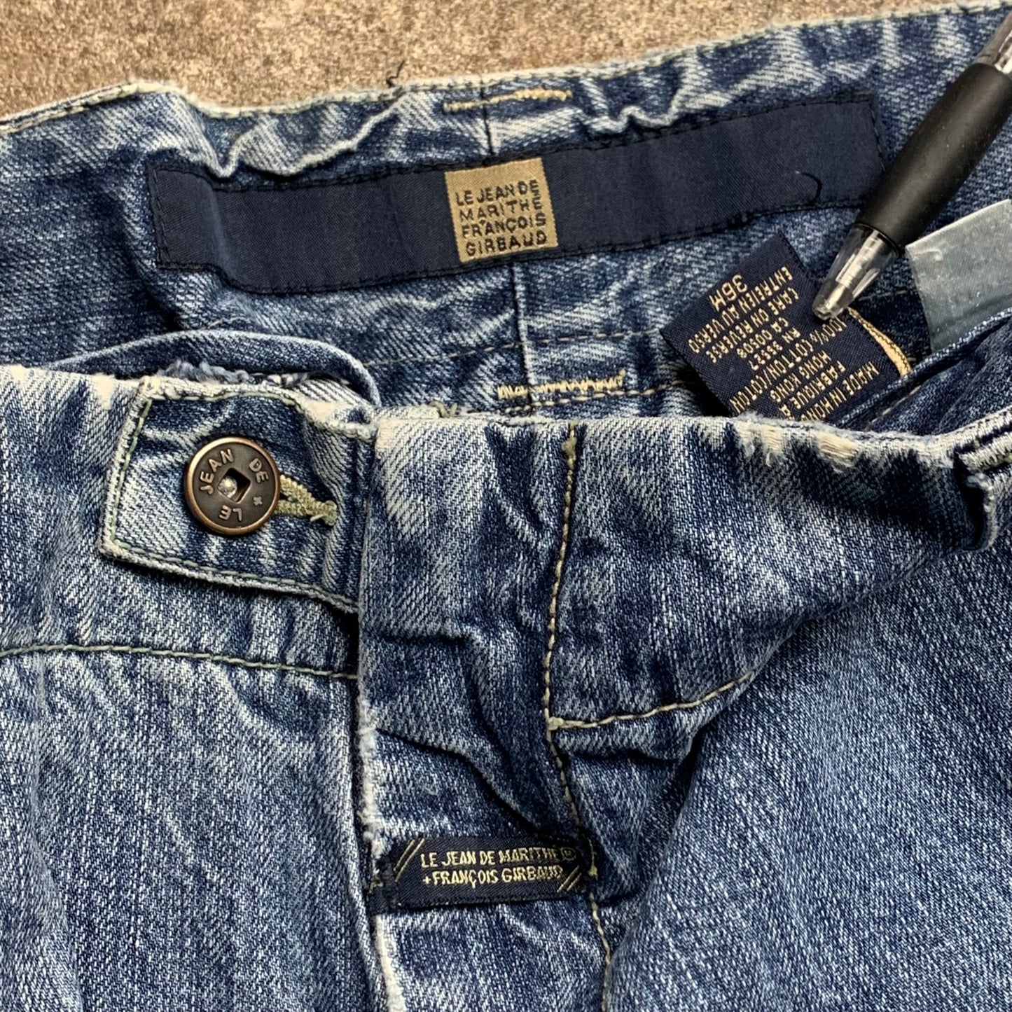 Marithé + François Girbaud 00s baggy blue jeans