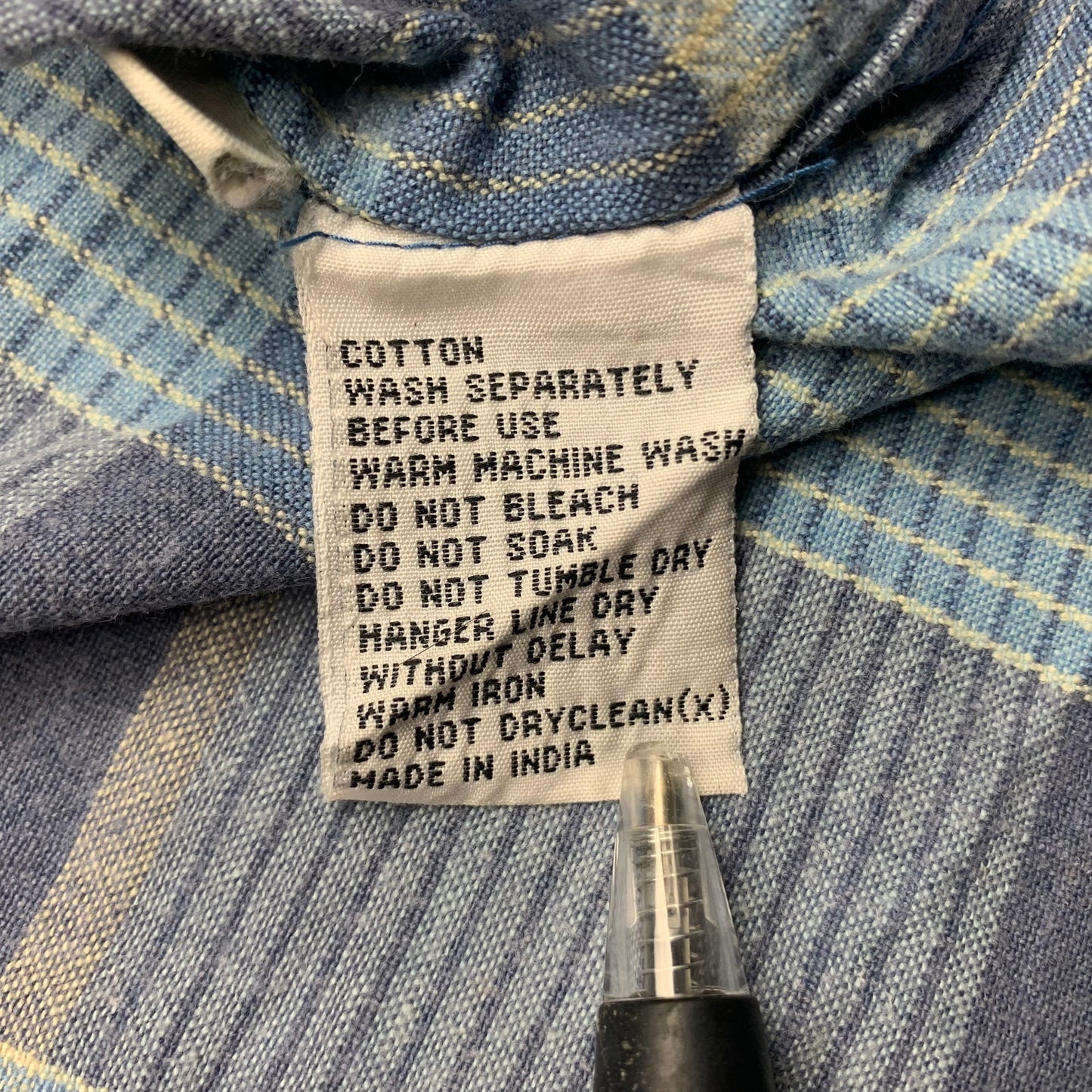 Mambo 90s blue plaid boxy shirt