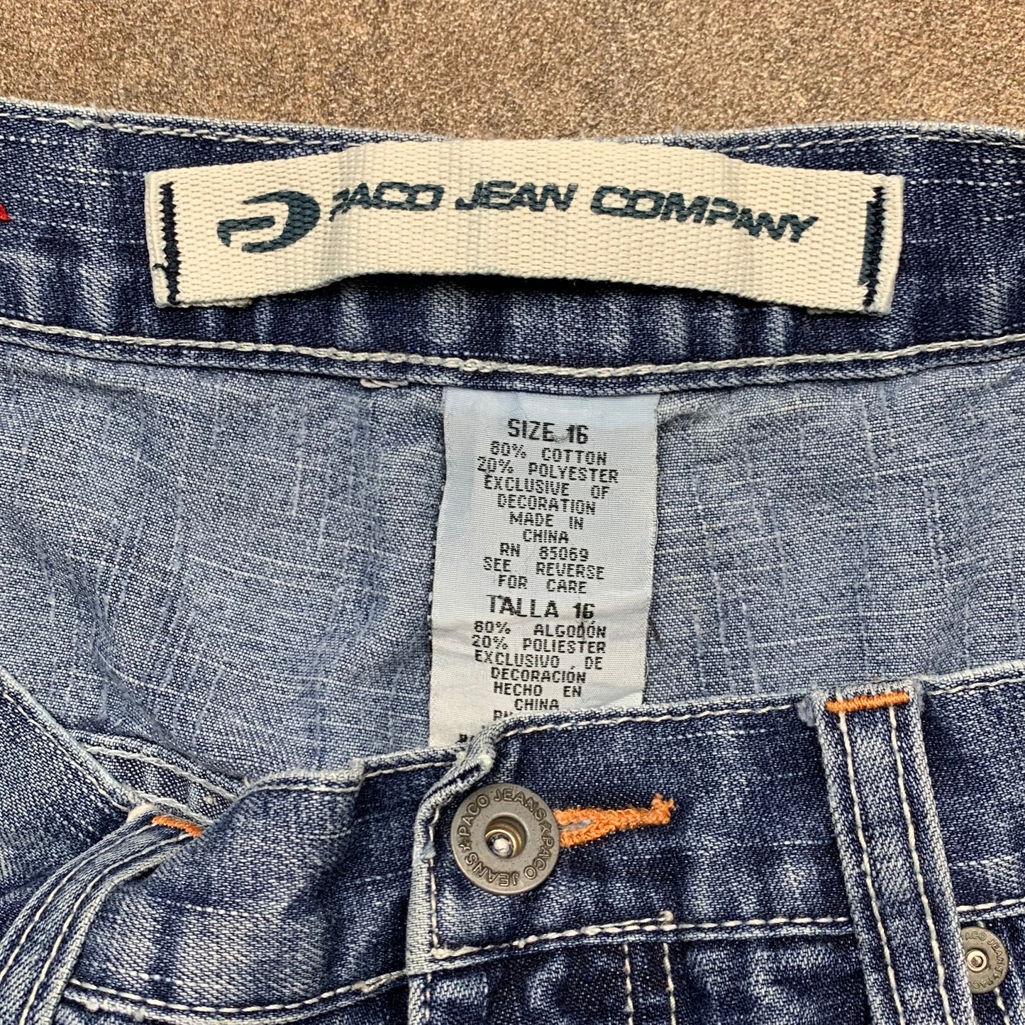 Paco 00s baggy graphic carpenter jeans