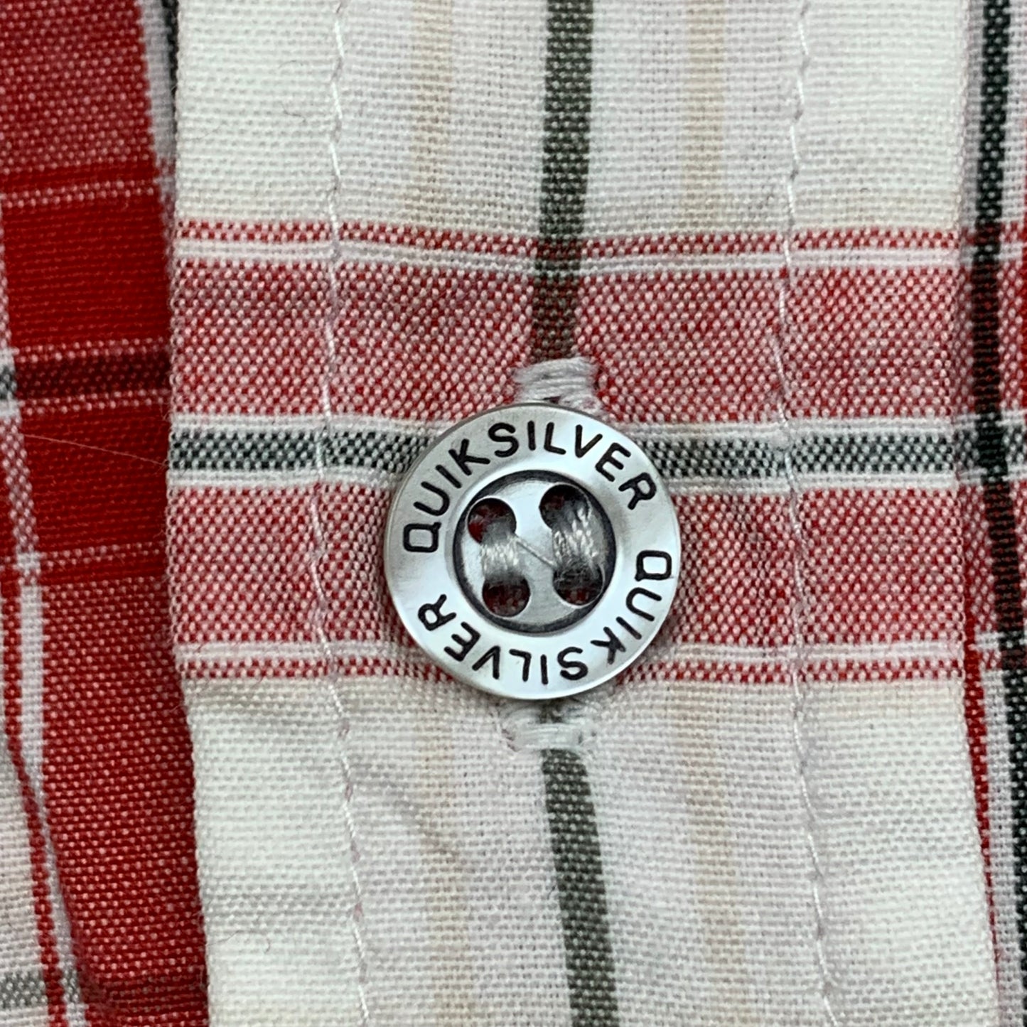 Quiksilver 00s plaid button shirt