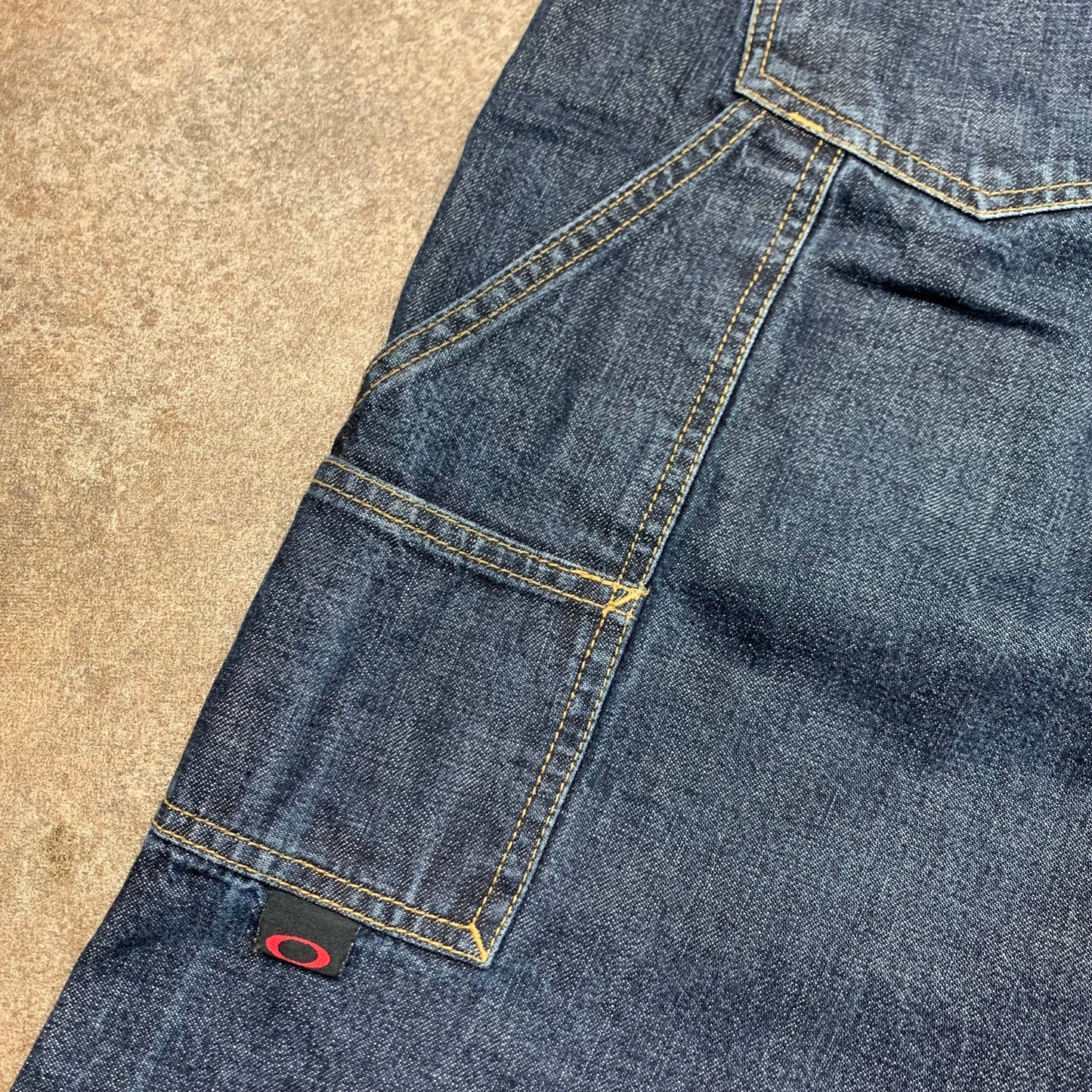 Oakley Software 00s navy baggy carpenter jeans