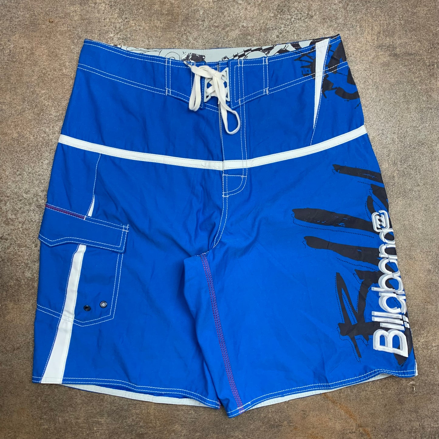 Billabong 00s Parko signature blue boardshorts