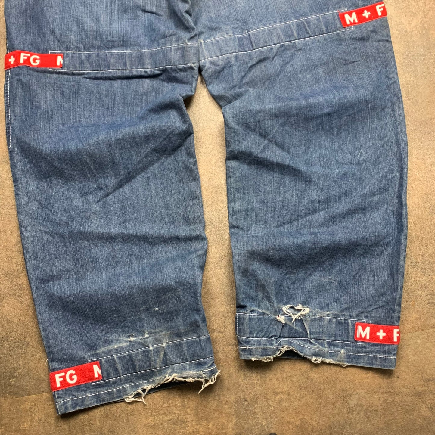 Marithé + François Girbaud 00s baggy velcro jeans