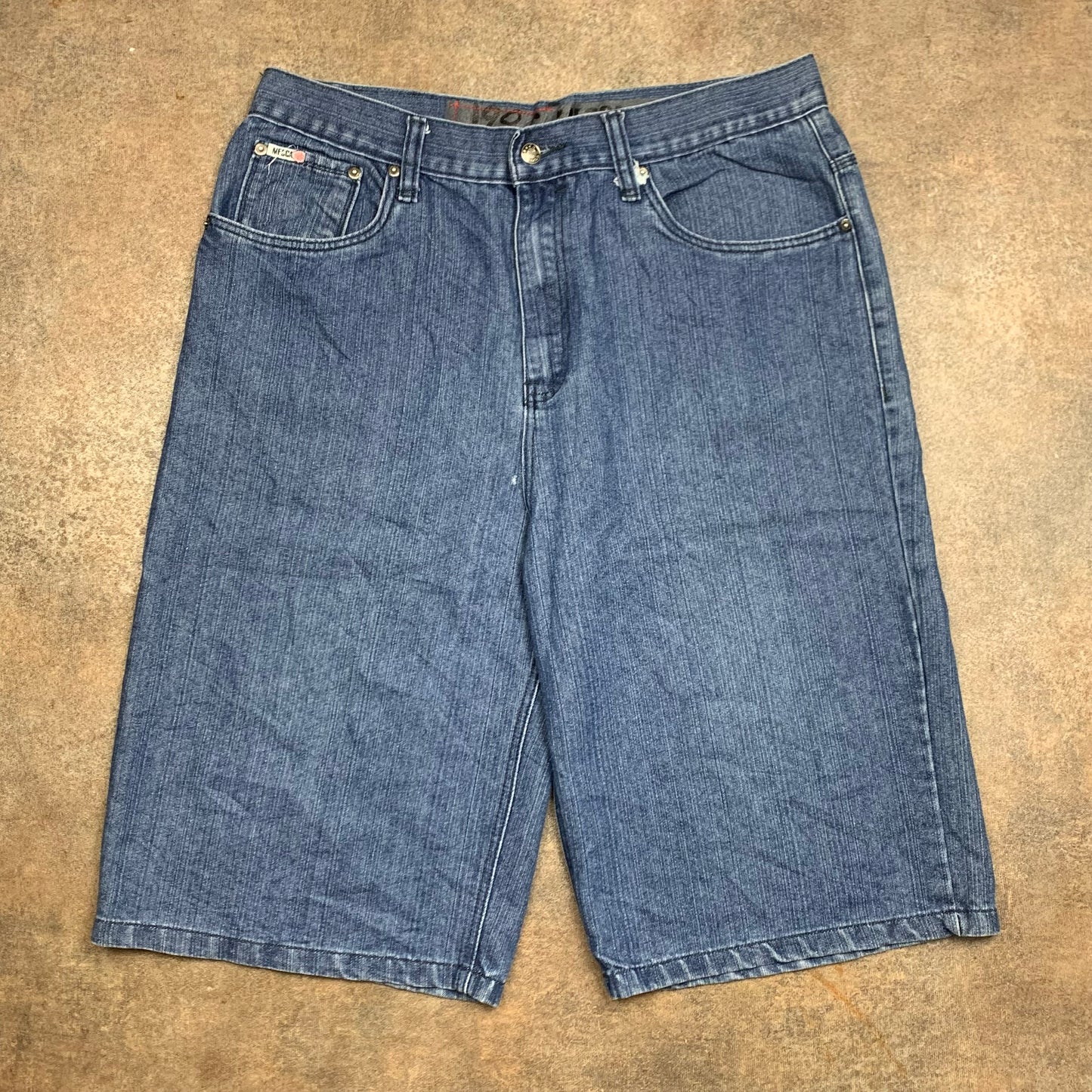 Mecca 00s navy baggy denim jorts