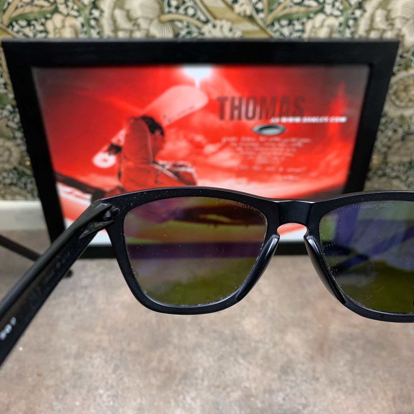 Oakley Frogskin black purple sunglasses