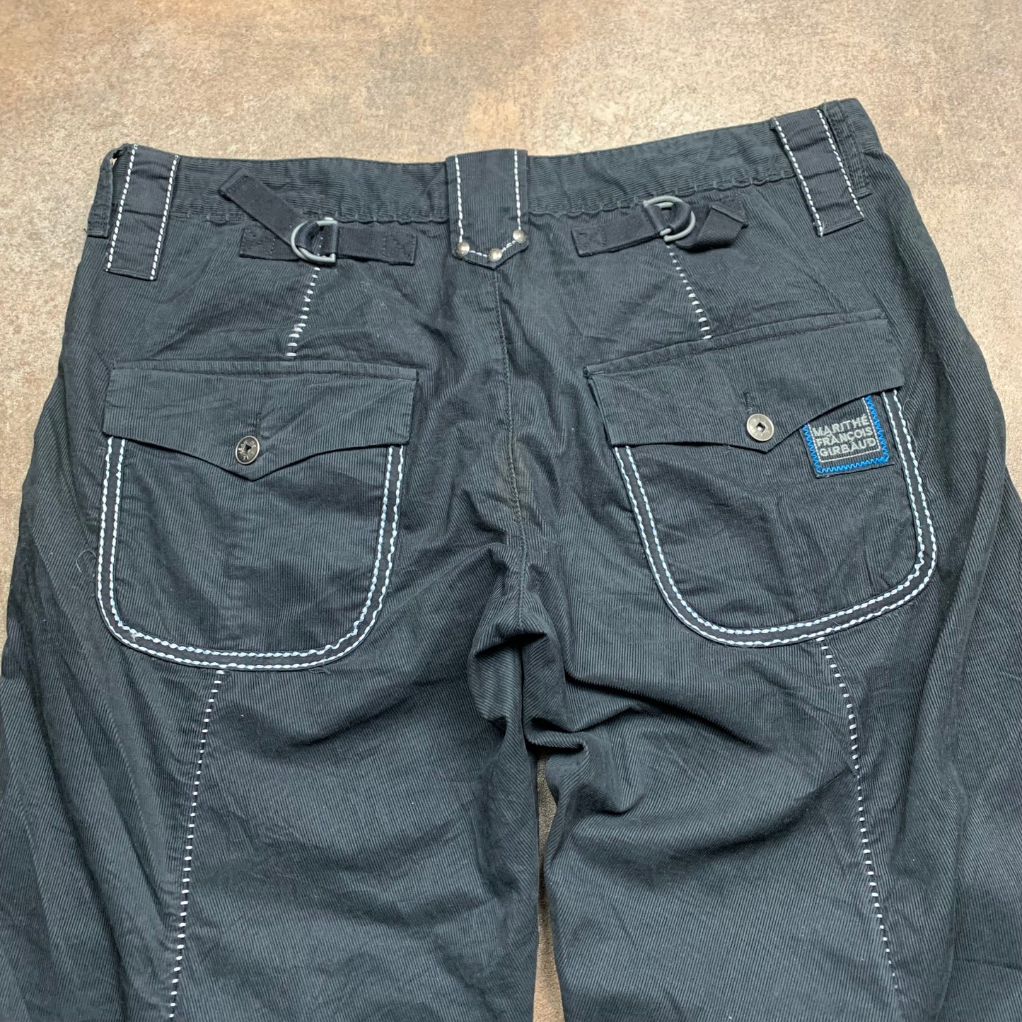 Marithé + François Girbaud 00s corduroy twisted jeans