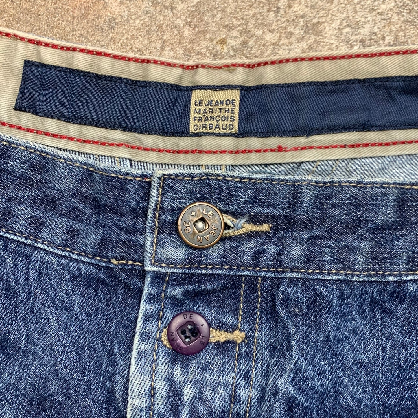 Marithé et François Girbaud 00s baggy navy jorts