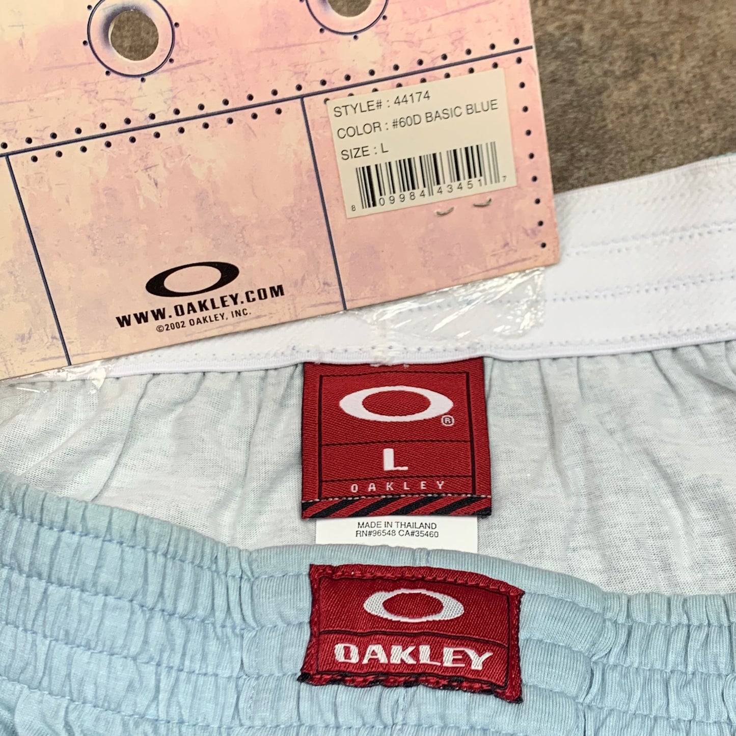 Oakley Software 00s deadstock blue boxer pants