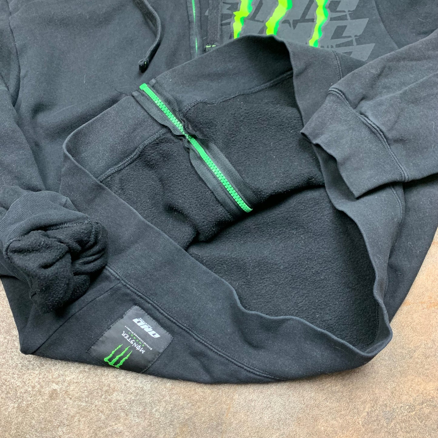 One Industries x Monster Energy 00s black graphic hoodie