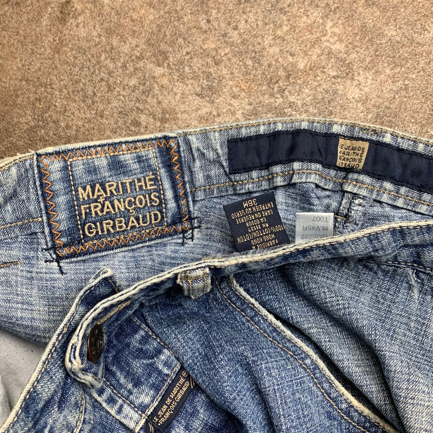 Marithé + François Girbaud 00s baggy graphic jeans