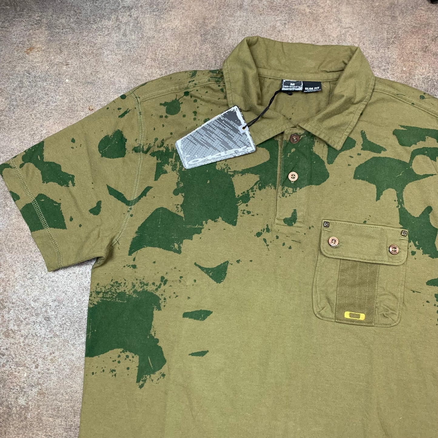 Oakley 00s deadstock graphic polo shirt