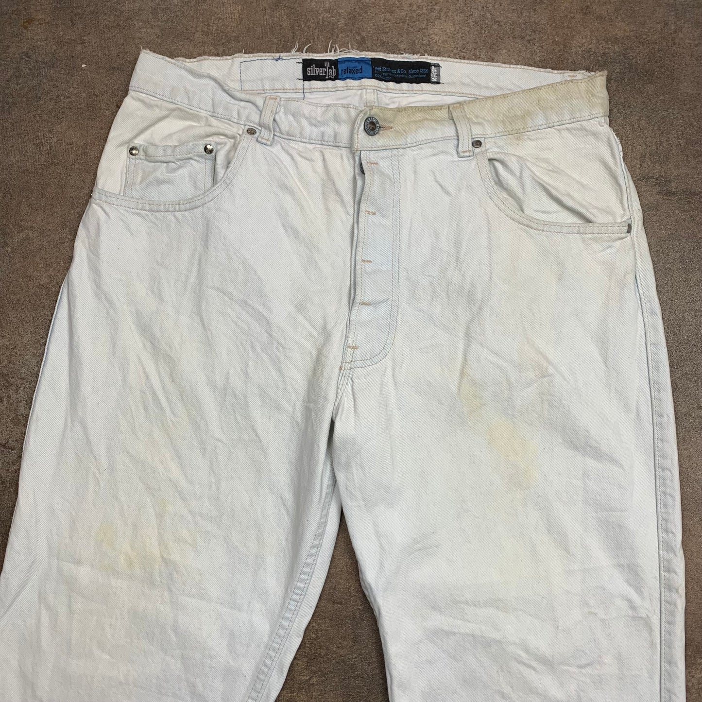 Levi's Silvertab 00s white baggy jeans