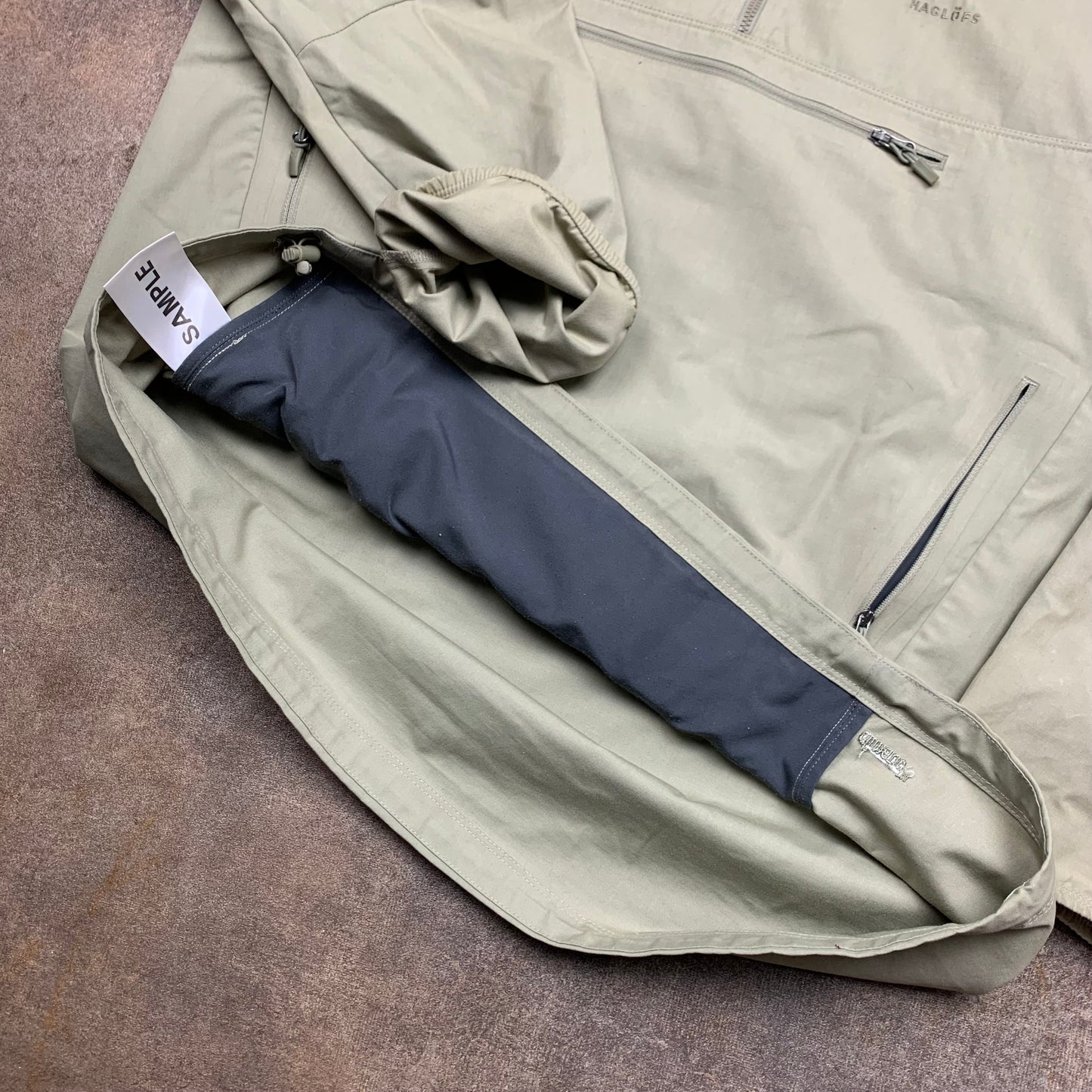 Haglöfs beige-khaki utilised sample jacket