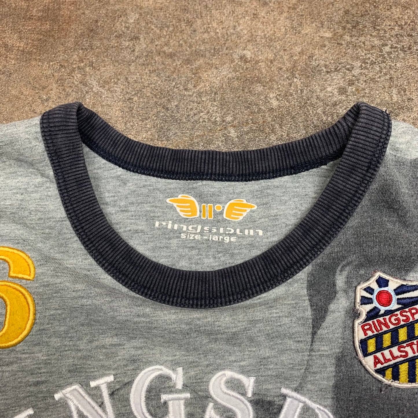 Ringspun 00s Muhammad Ali grey graphic tee