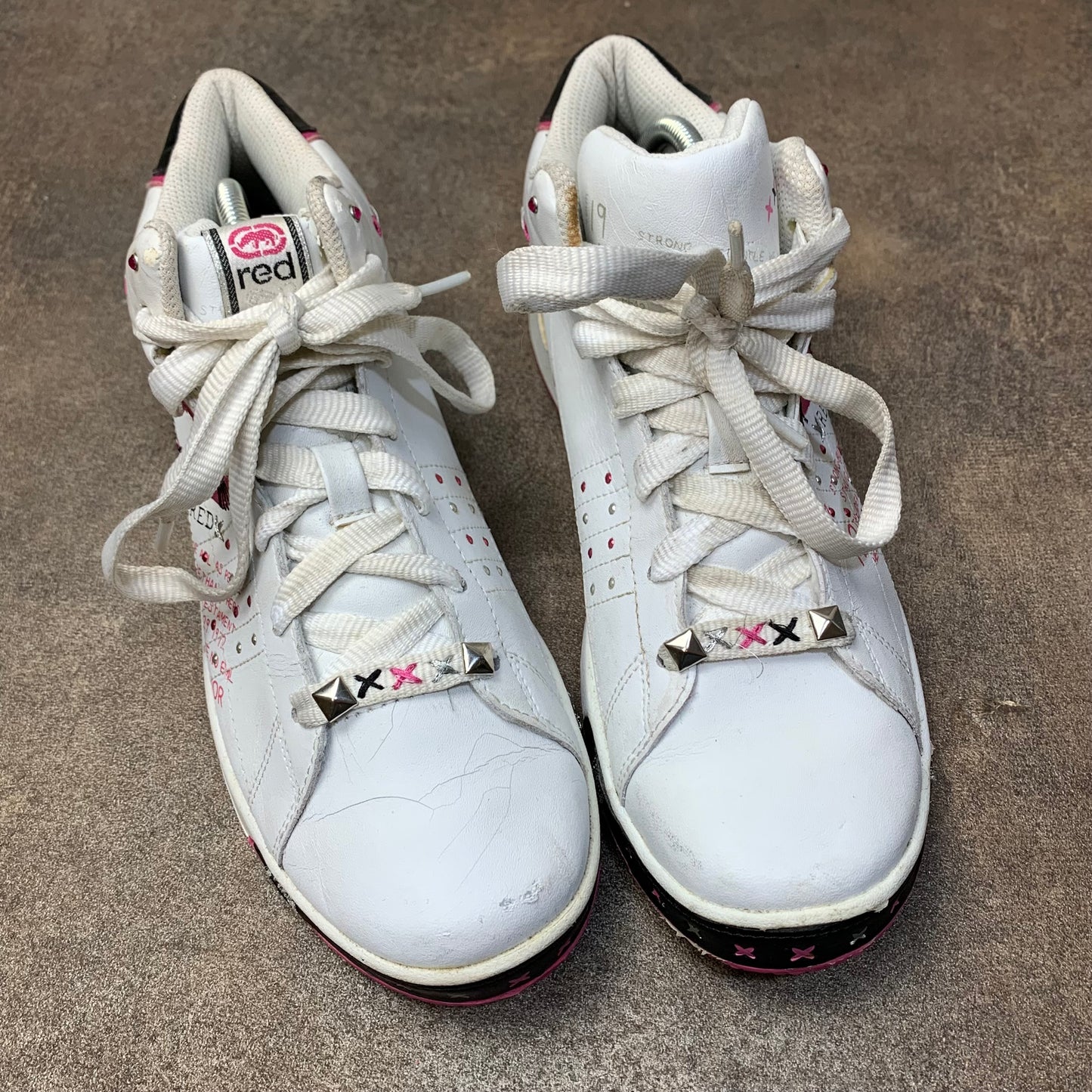 Ecko Red 00s Phranz Phahrenheit white pink shoes