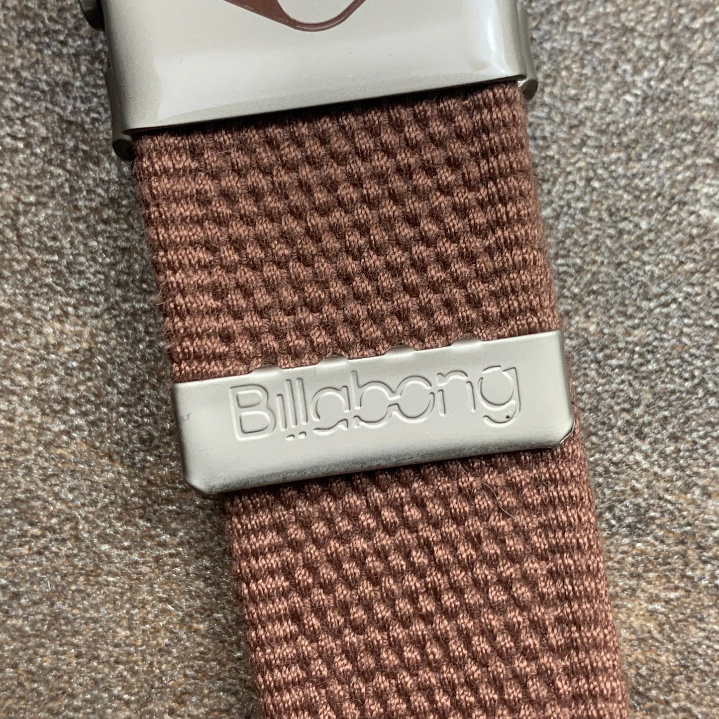 Billabong 00s brown webbed belt