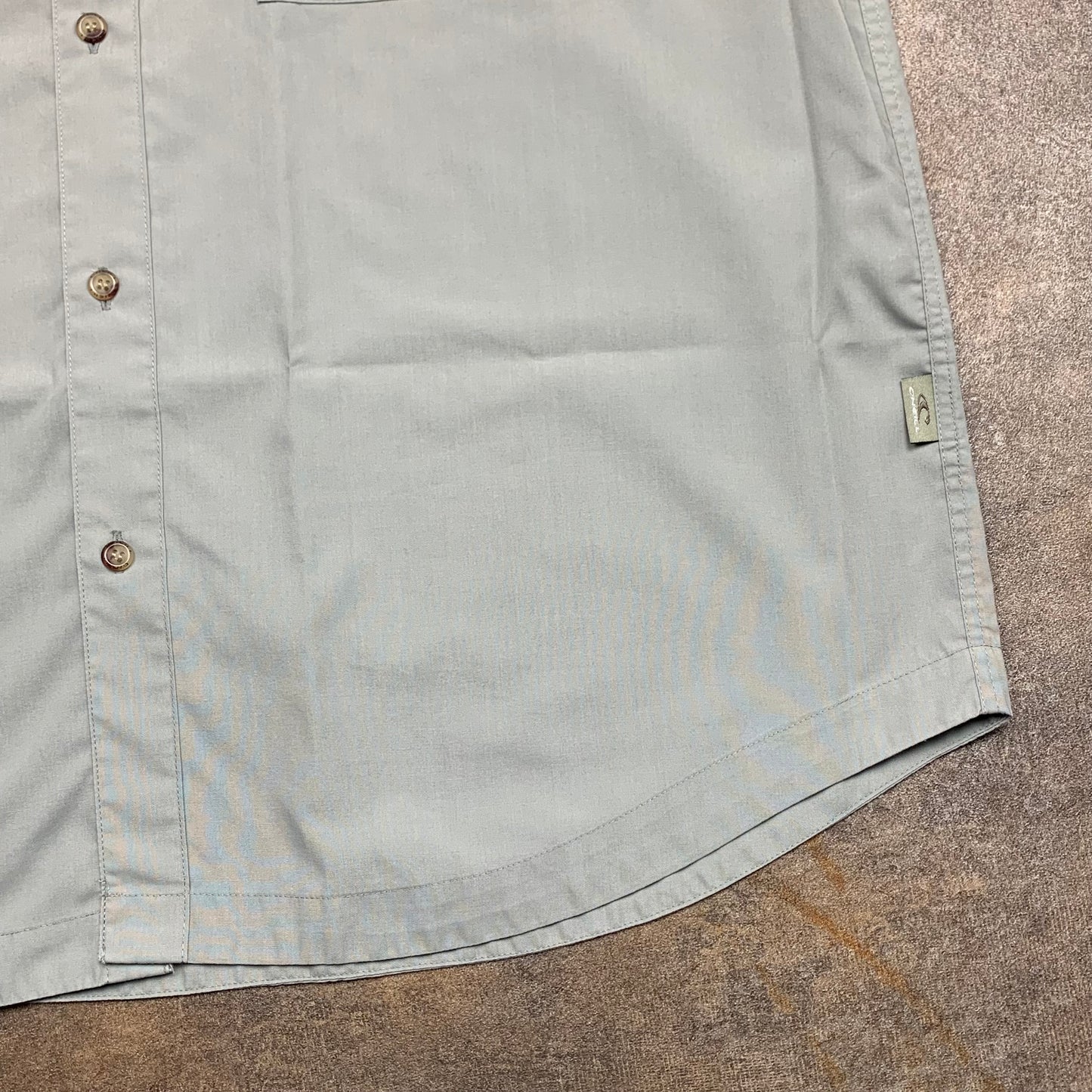 O'Neill 90s grey graphic button pocket shirt