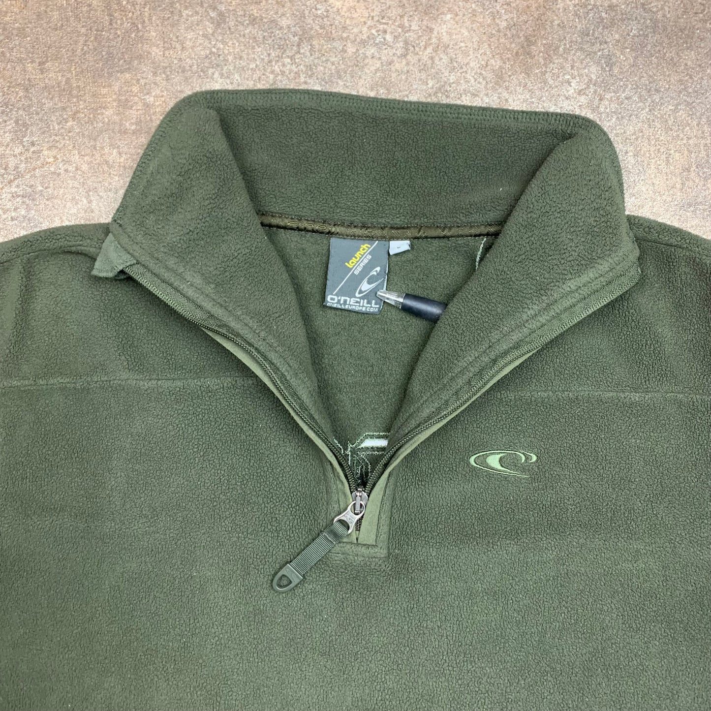 O'Neill 00s embroidered quarter zip fleece