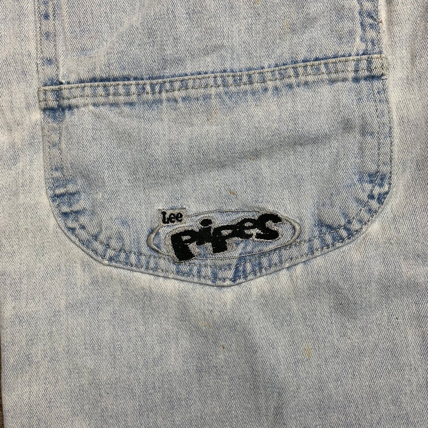 Lee Pipes 00s baggy embroidered jeans