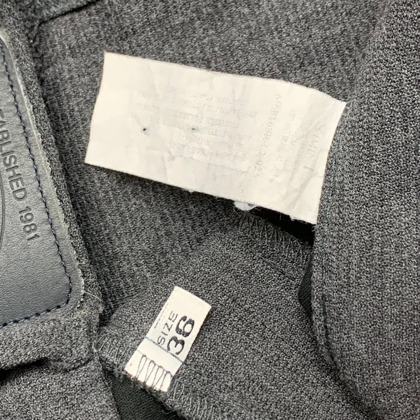 Armani Jeans 00s grey striped jeans