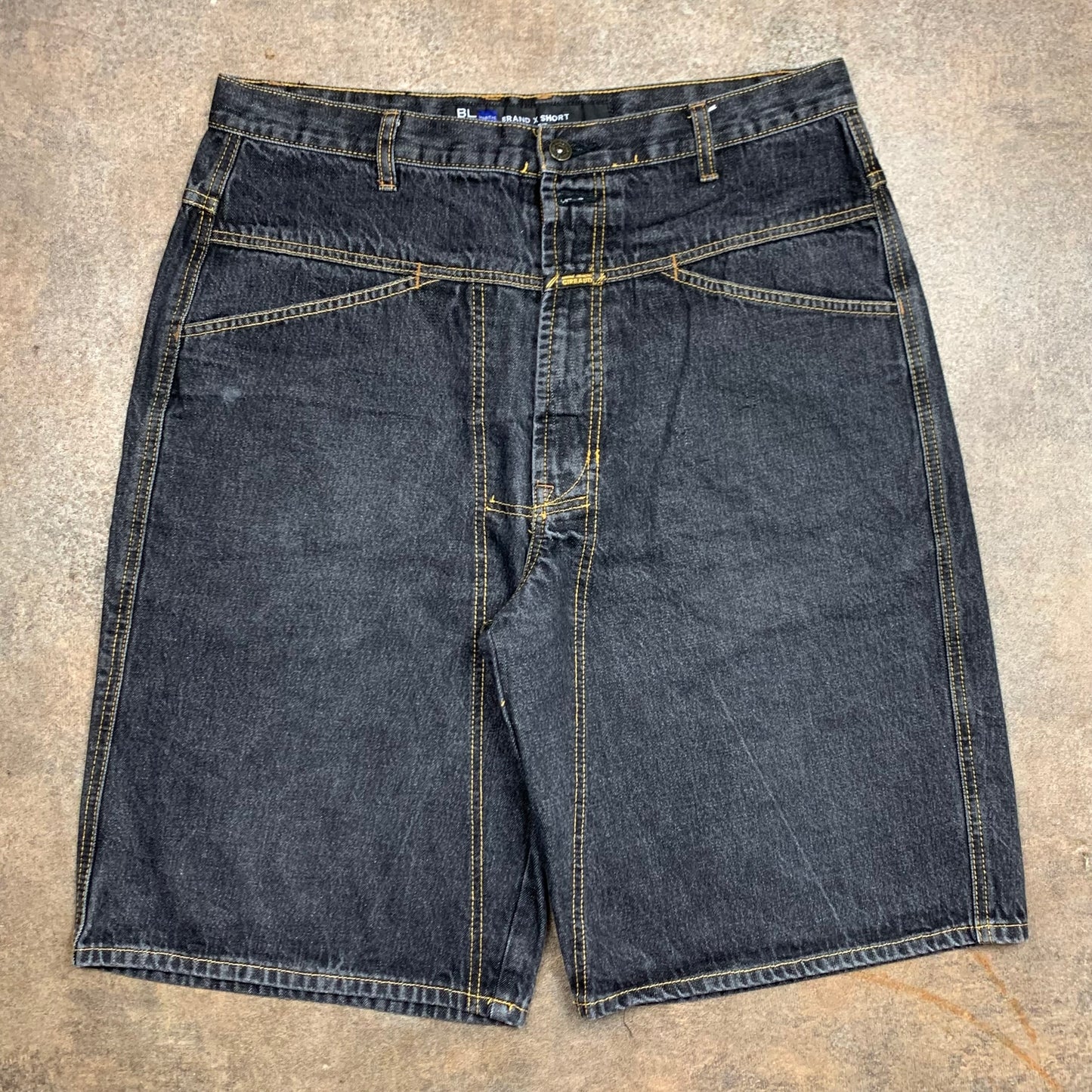 Marithé + François Girbaud 00s black baggy jorts
